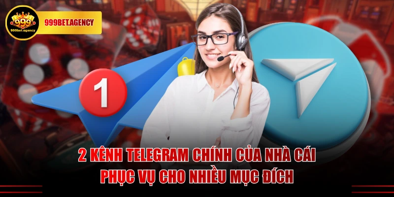 2 kênh Telegram chính của nhà cái phục vụ cho nhiều mục đích