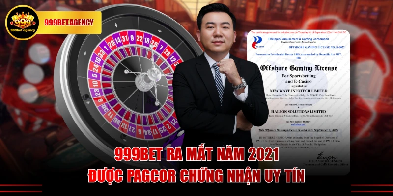 999BET ra mắt năm 2021, được PAGCOR chứng nhận uy tín