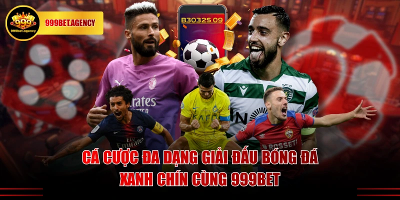 Cá cược đa dạng giải đấu bóng đá xanh chín cùng 999BET